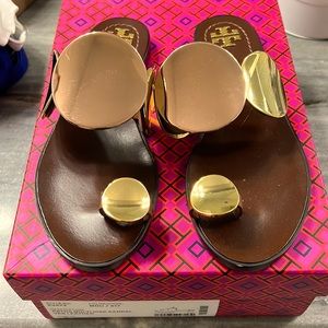 Tory Burch Patos Multi Disk Sandal. Vegan leather.